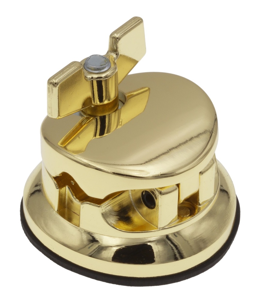 TB10BR - Coquille Ronde Deluxe Support Tom / Tom Basse Doré 50mm (x1)