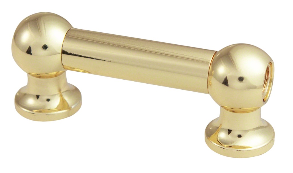 TL12D38-BR - Coquille Tube - 38mm - Doré - Double Tirant (x1)
