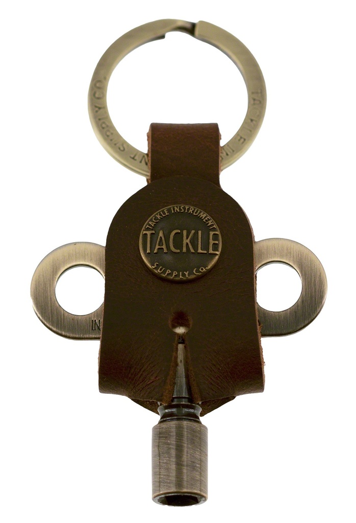 Clé accordage Timekeepers + Porte clé cuir - Antique Brass