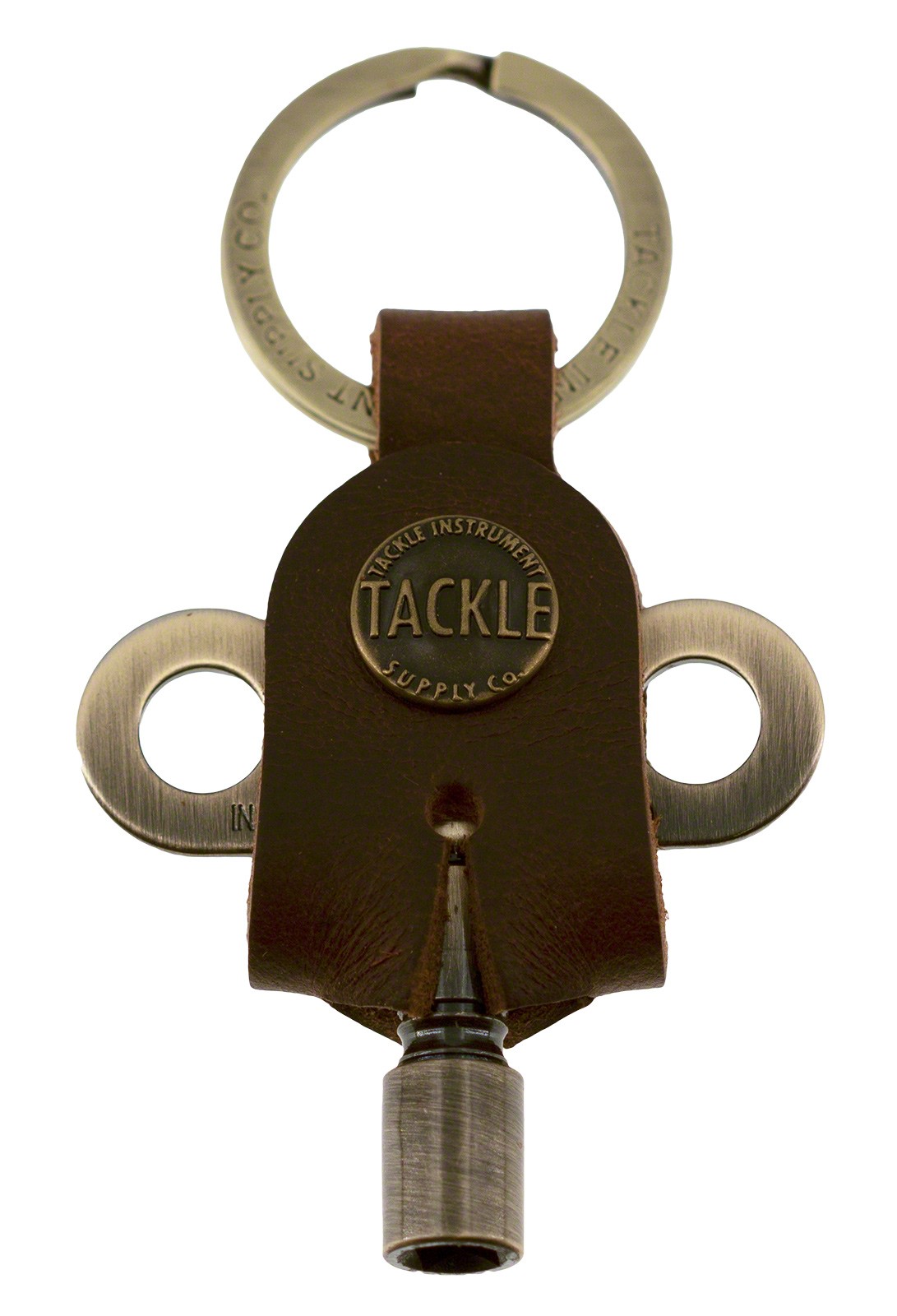 Clé accordage Timekeepers + Porte clé cuir - Antique Brass