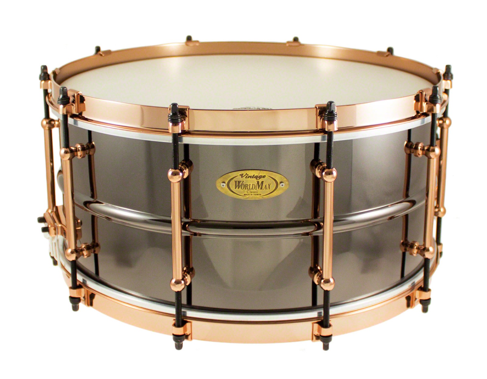 BK-6514SFXG - Caisse Claire Black Dawg 14" x 6.5" Aztec Gold Vintage - Fût Laiton