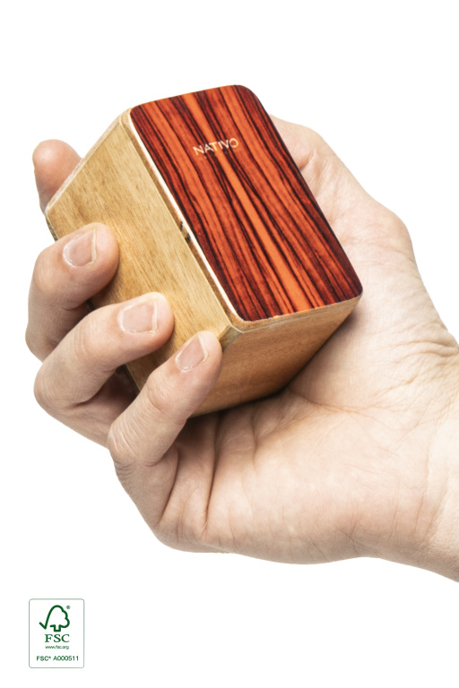 Mini cajon shaker, panneau avant rouge