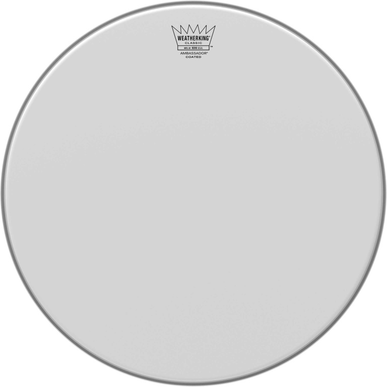Peau de frappe Ambassador sablée de 16" pour batterie vintage ou personnalisée (Classic Fit)