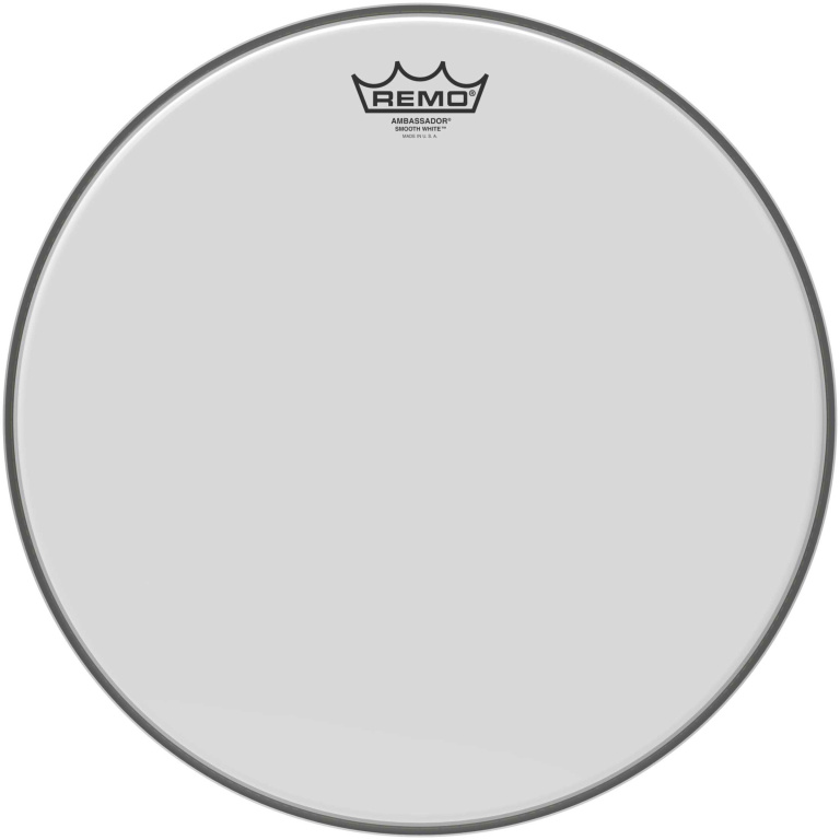 Peau Ambassador blanc lisse 16" pour Caisse claire/ Tom sur pieds