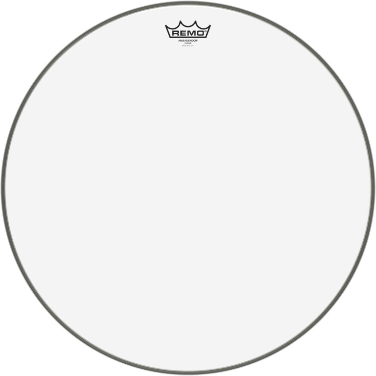 Peau Ambassador Transparente 20" pour Tom sur pieds