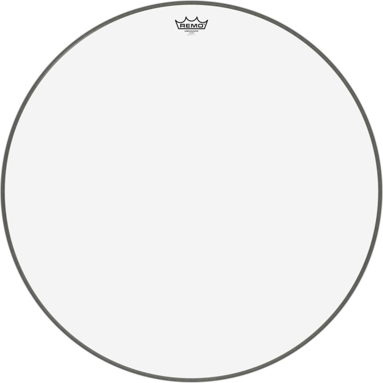 Peau Ambassador transparente 28" pour grosse caisse