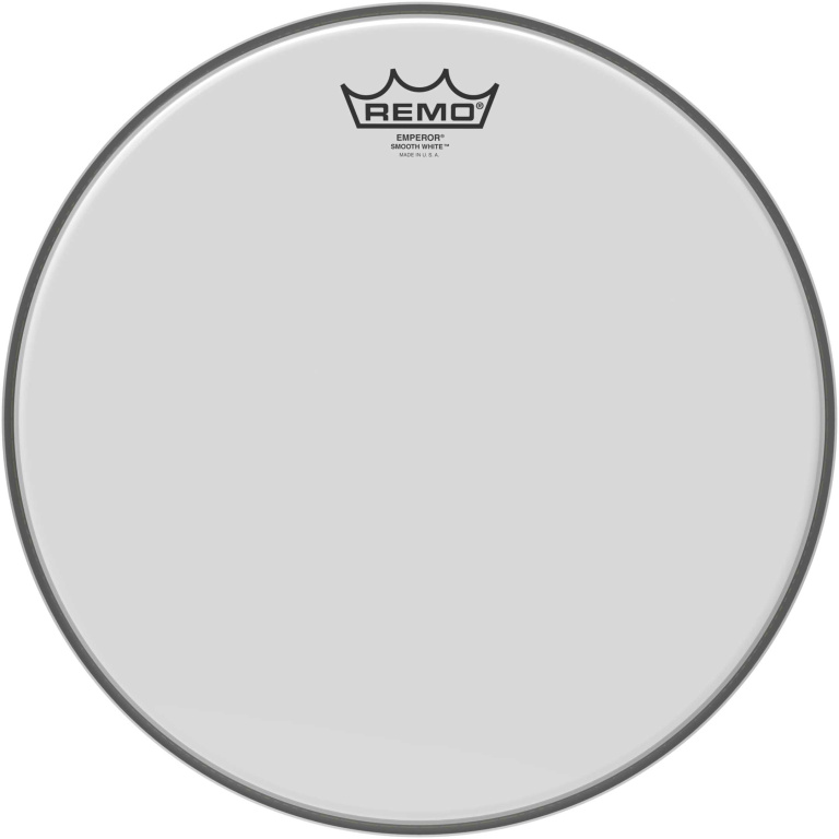 Peau Emperor blanc lisse 13" pour Tom/ Caisse claire