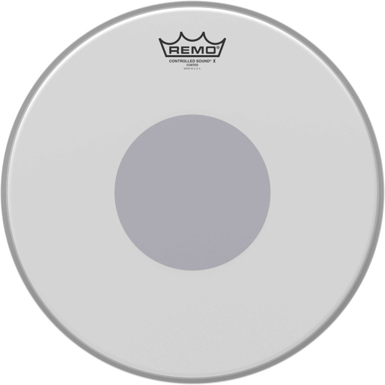 Peau Control Sound 14" pour tom/caisse claire avec rond noir en-dessous