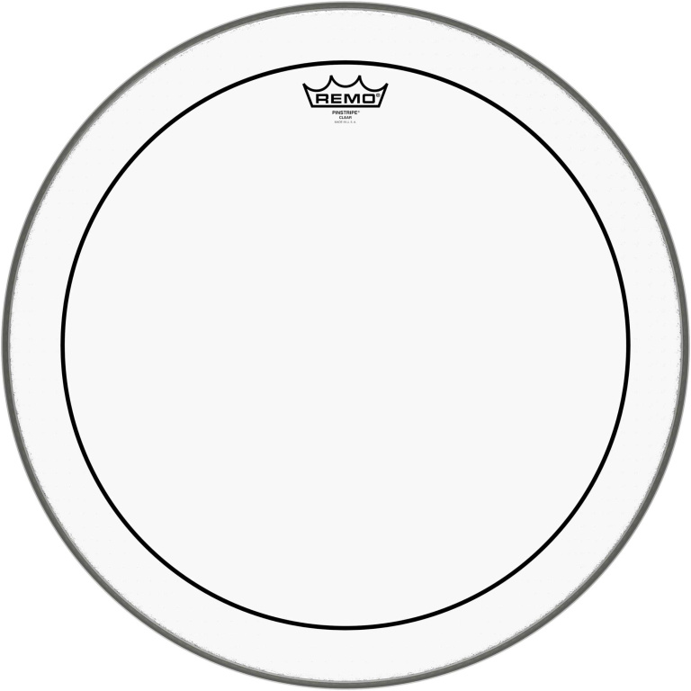 Peau Pinstripe transparente 20" pour Tom sur pieds