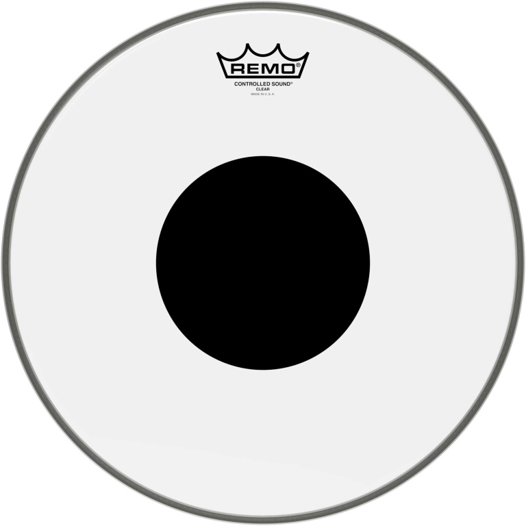 Peau CS Transparente 14" + rond noir, pour Tom