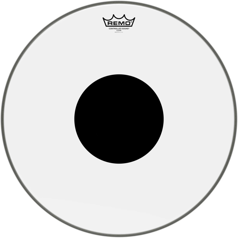 Peau CS Transparente 18" + rond noir, pour Tom sur pieds