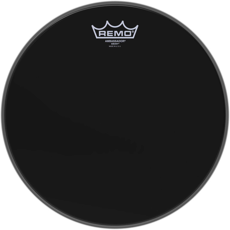 Peau Ebony Ambassador 12" pour Tom/ Caisse claire