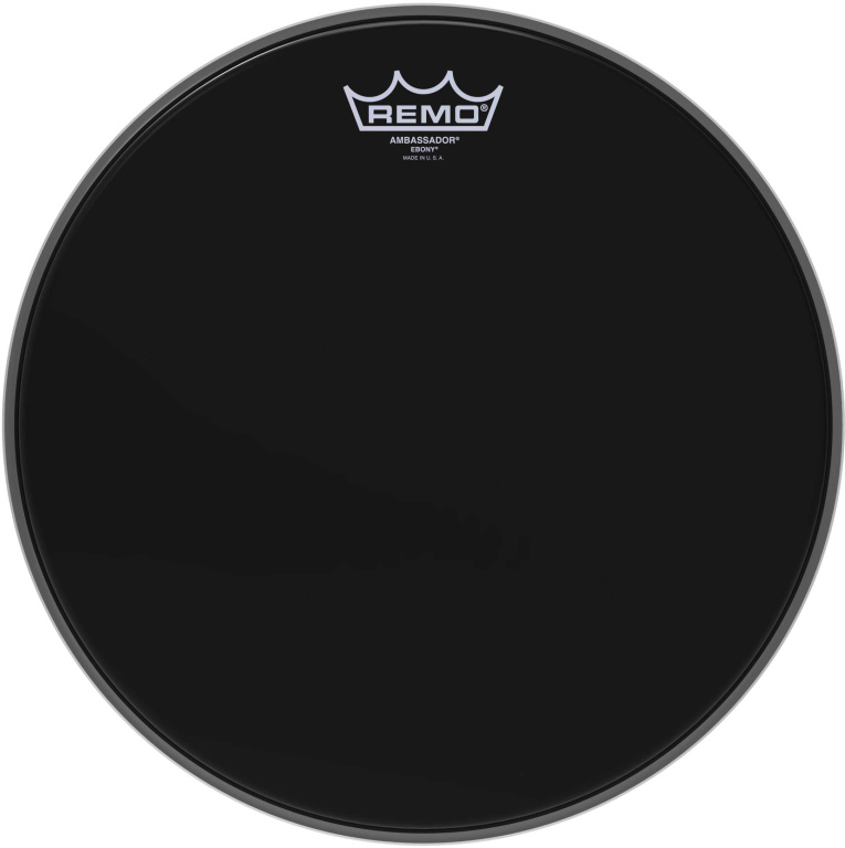 Peau Ebony Ambassador 13" pour Tom/ Caisse claire