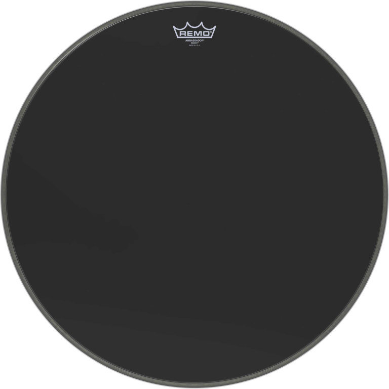 Peau Ebony Ambassador 22" pour Grosse caisse