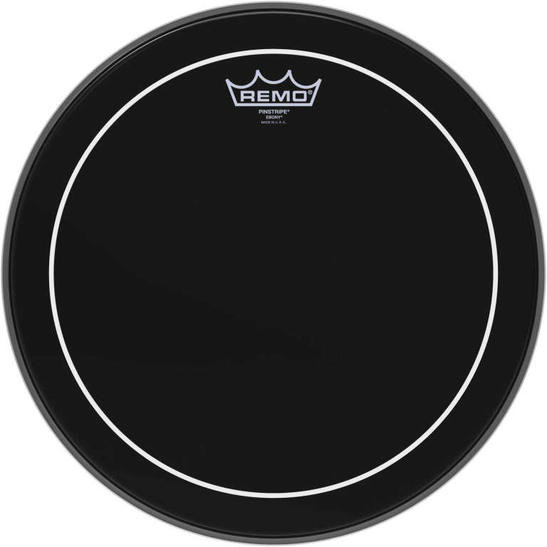 Peau Ebony Pinstripe 14" pour Tom/ Caisse claire/ Tom sur pieds