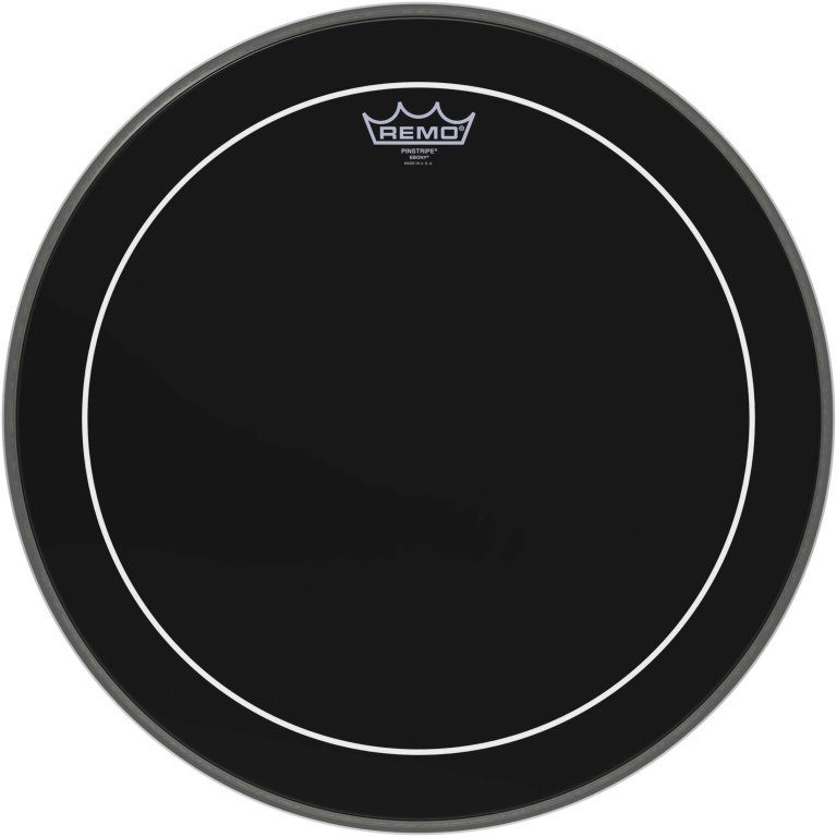 Peau Ebony Pinstripe 18" pour Grosse caisse