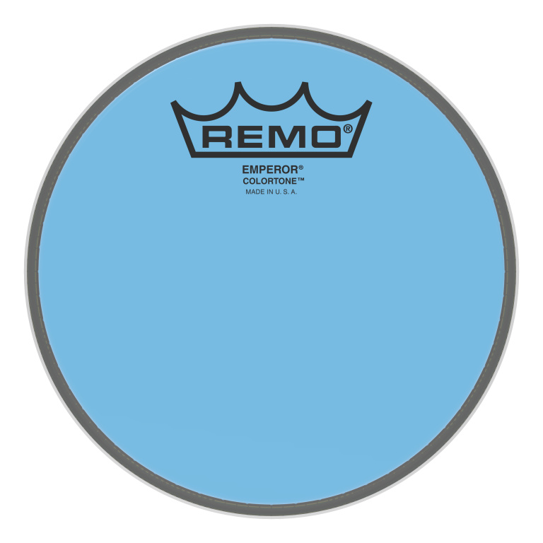 Peau de frappe Emperor Colortone, bleu, 6"