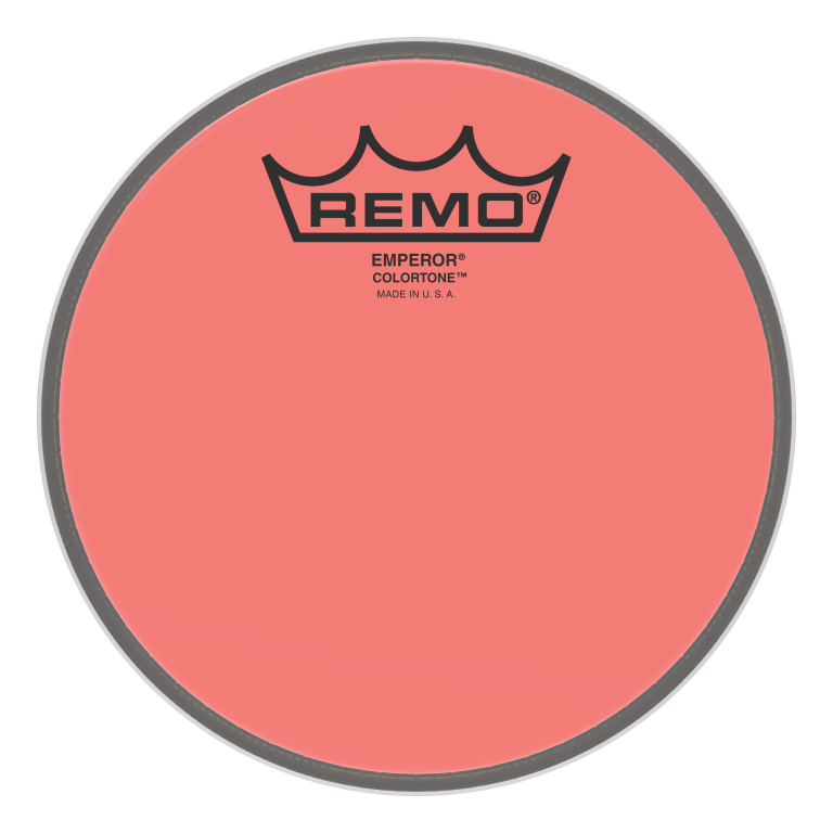 Peau de frappe Emperor Colortone, rouge, 6"