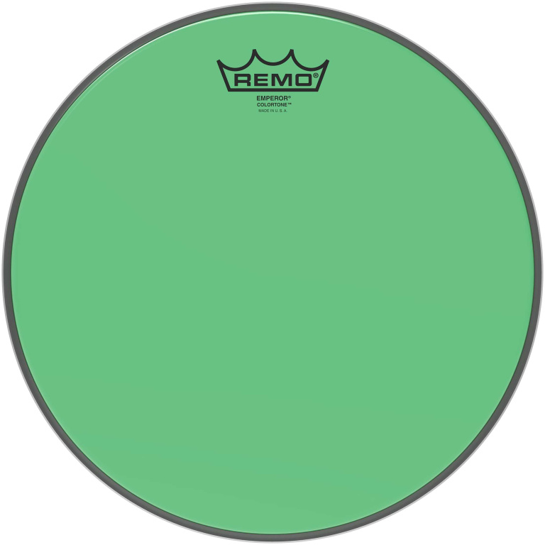 Peau de frappe Emperor Colortone, vert, 12"
