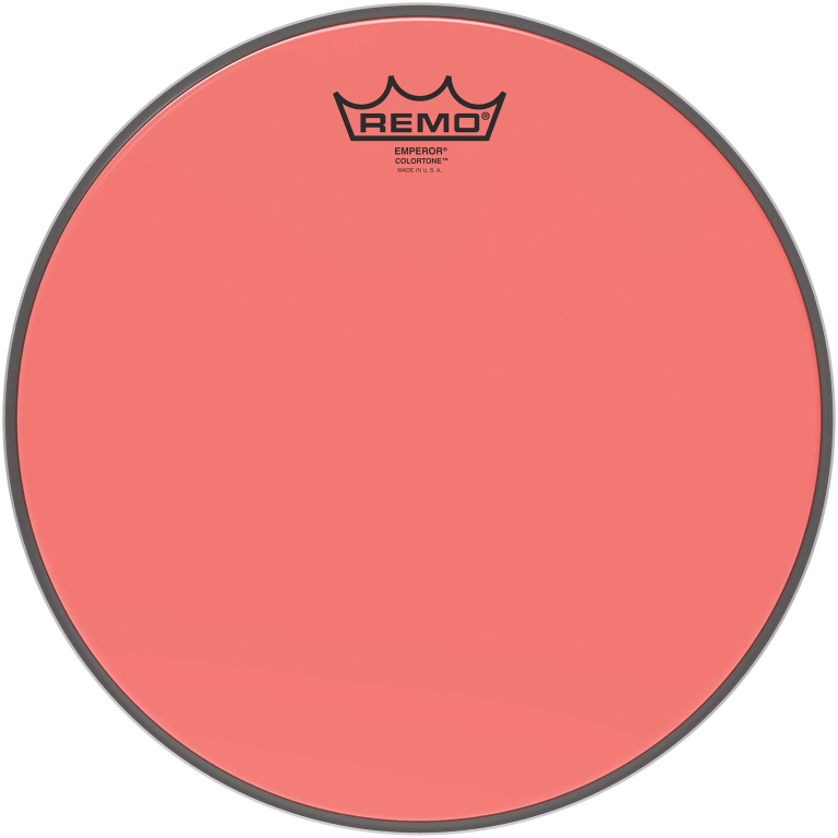 Peau de frappe Emperor Colortone, rouge, 12"