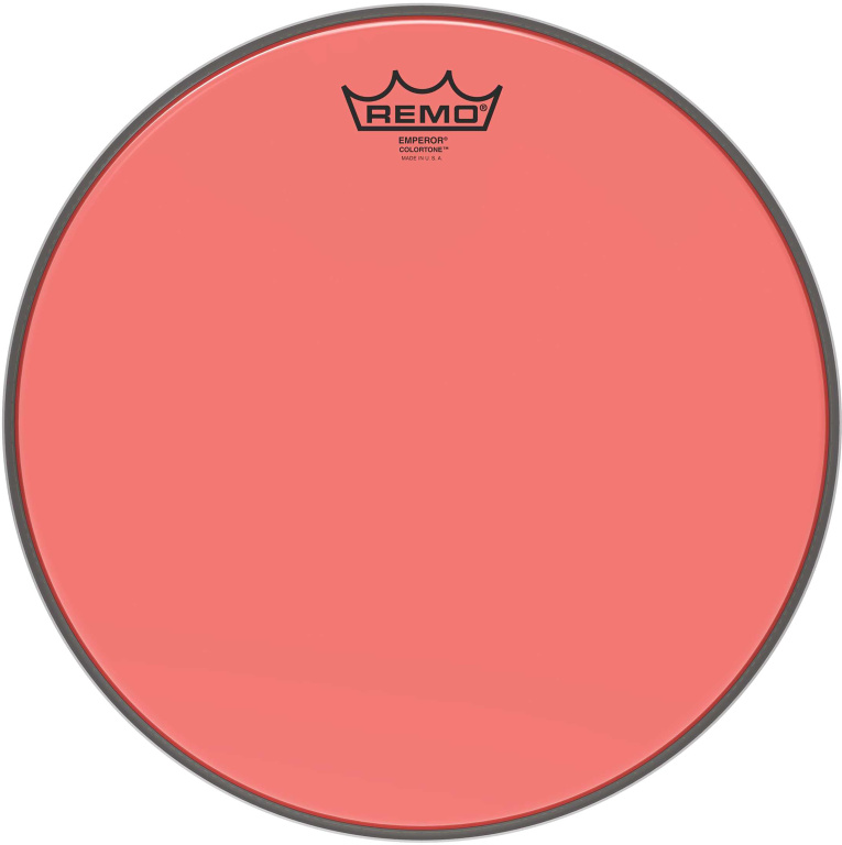 Peau de frappe Emperor Colortone, rouge, 13"