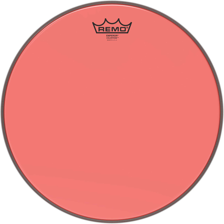 Peau de frappe Emperor Colortone, rouge, 14"