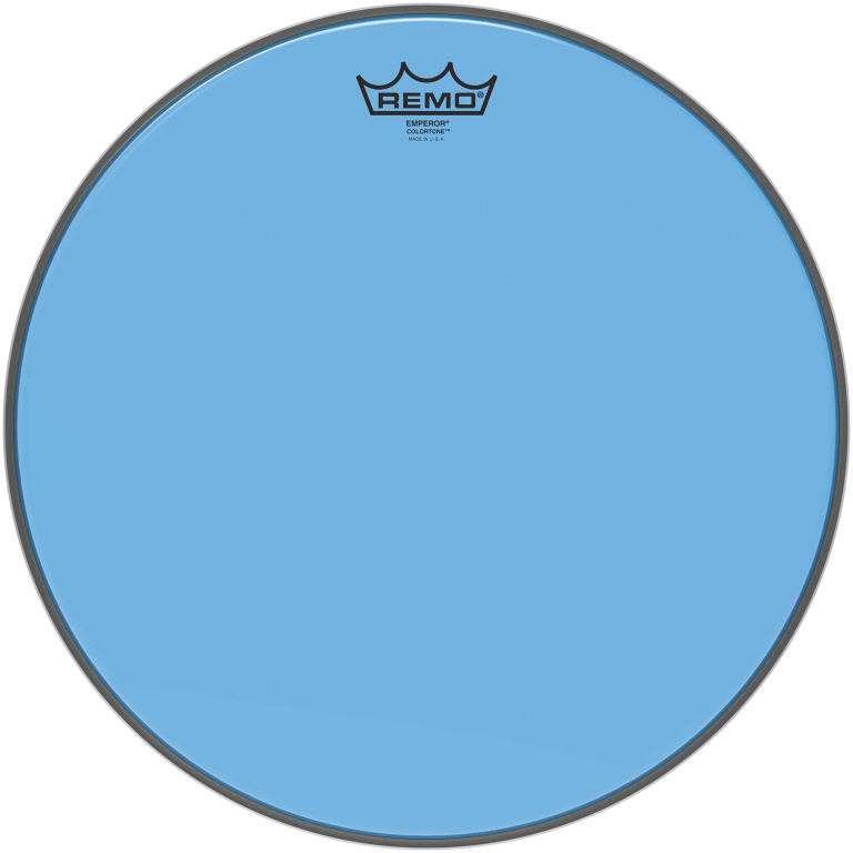 Peau de frappe Emperor Colortone, bleu, 15"
