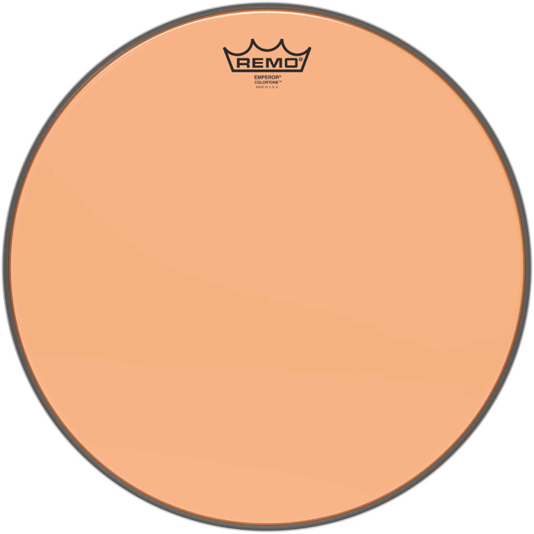 Peau de frappe Emperor Colortone, orange, 15"