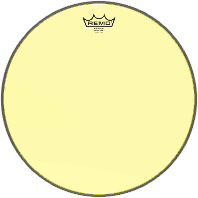Peau de frappe Emperor Colortone, jaune, 15"