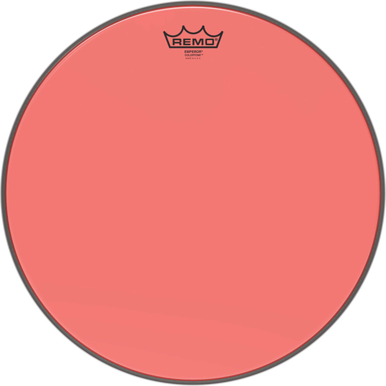 Peau de frappe Emperor Colortone, rouge, 16"