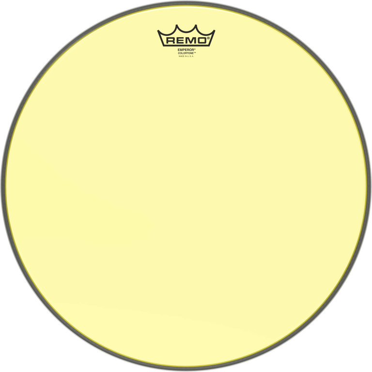 Peau de frappe Emperor Colortone, jaune, 16"