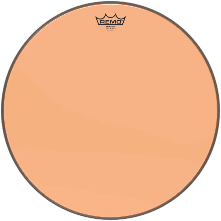 Peau de frappe Emperor Colortone, orange, 18"