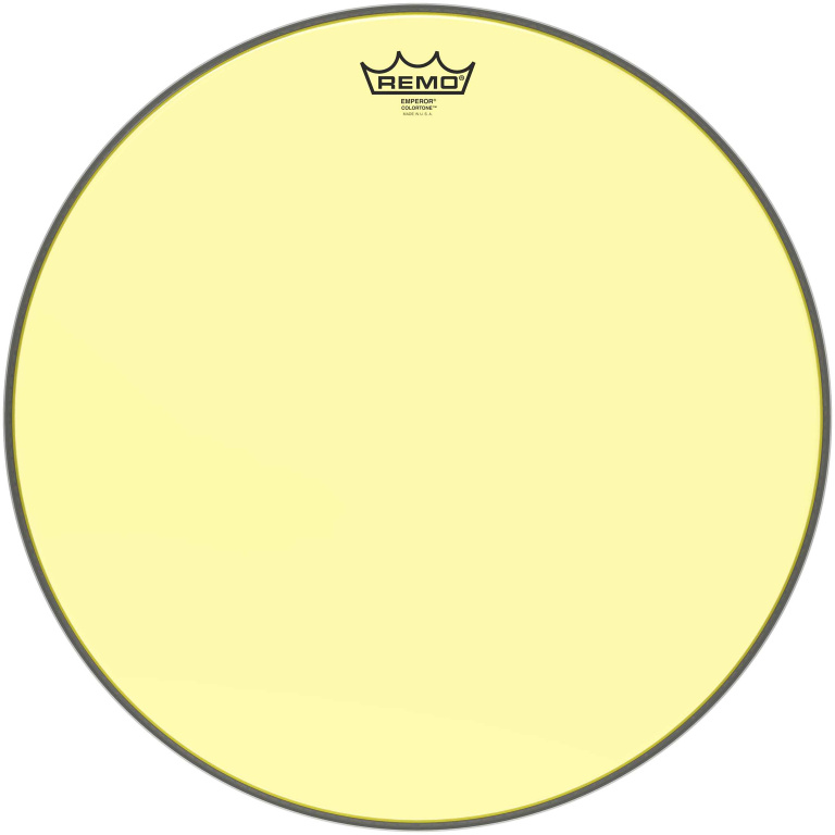 Peau de frappe Emperor Colortone, jaune, 18"