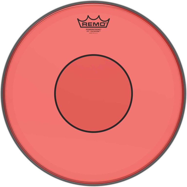 Peau de frappe Powerstroke 77 Colortone pour caisse claire, rouge, 13"