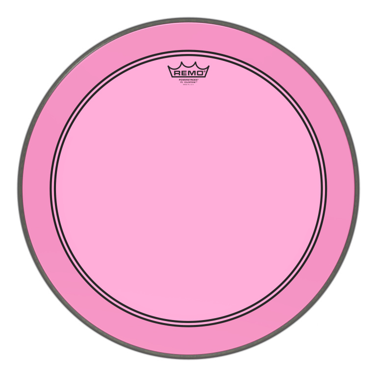 Peau de frappe Powerstroke 3 Colortone pour grosse caisse, rose, 20"