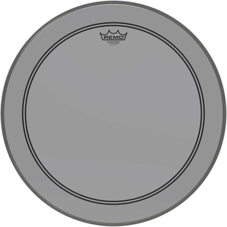 Peau de frappe Powerstroke 3 Colortone pour grosse caisse, smoke, 20"