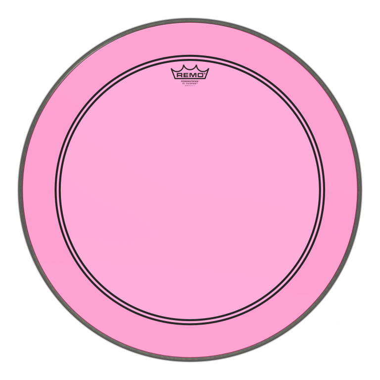 Peau de frappe Powerstroke 3 Colortone pour grosse caisse, rose, 22"