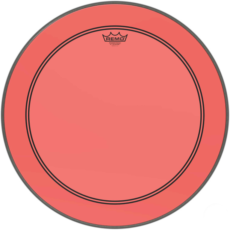 Peau de frappe Powerstroke 3 Colortone pour grosse caisse, rouge, 22"