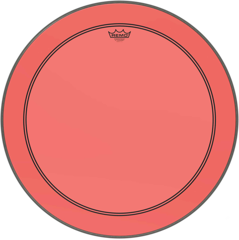 Peau de frappe Powerstroke 3 Colortone pour grosse caisse, rouge, 26"