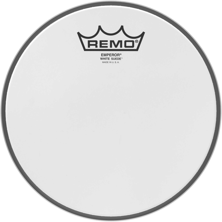 Peau de frappe White Suede Emperor de 8"