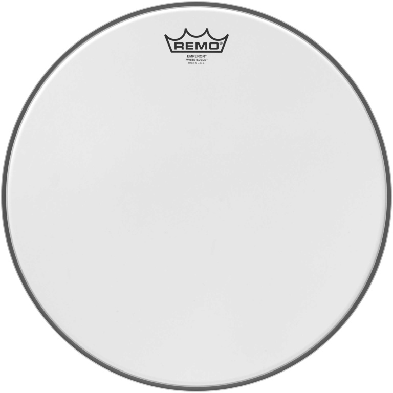 Peau de frappe White Suede Emperor de 15"