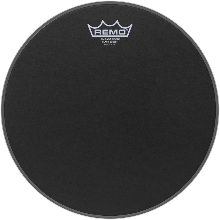 Peau Black Suede Ambassador 12" pour Tom/ Caisse claire