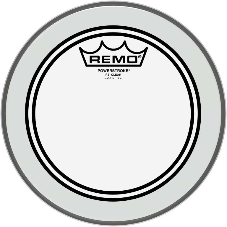 Peau Powerstroke 3 Ambassador transparente 08" pour Tom