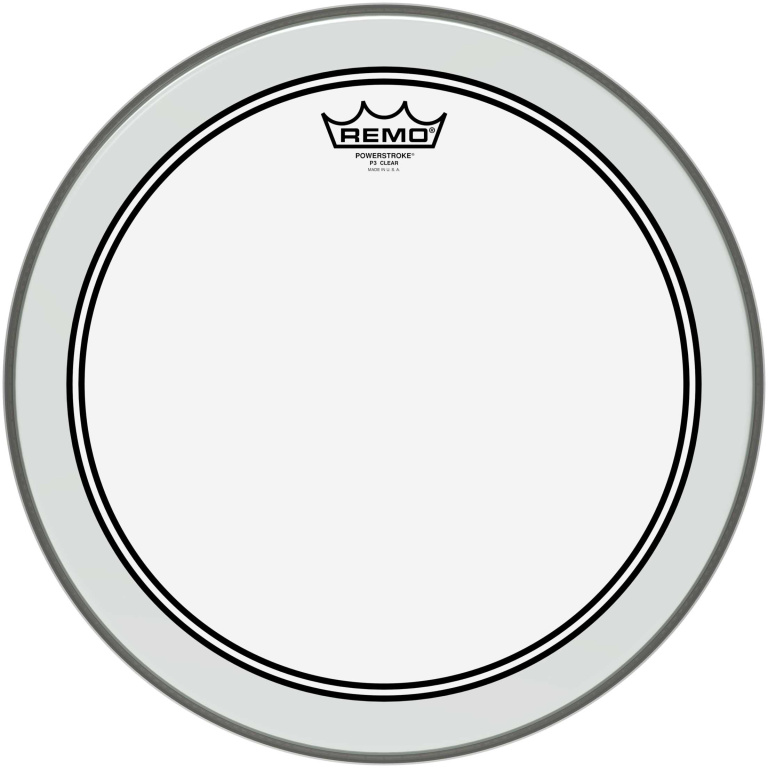 Peau Powerstroke 3 Ambassador transparente 15" pour Tom/ Caisse claire