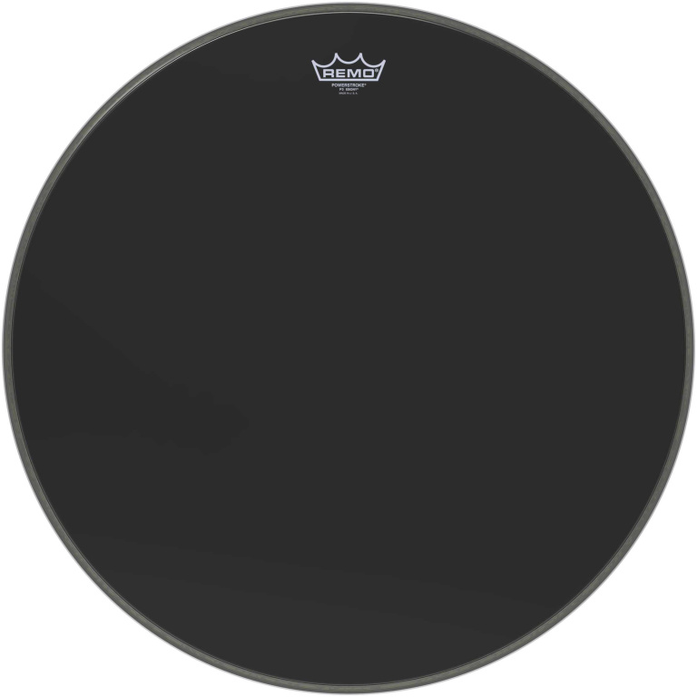 Peau Powerstroke 3 Ebony 24" + renfort pour grosse caisse
