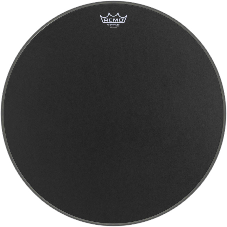 Peau Powerstroke 3 Black Suede 22" pour grosse caisse