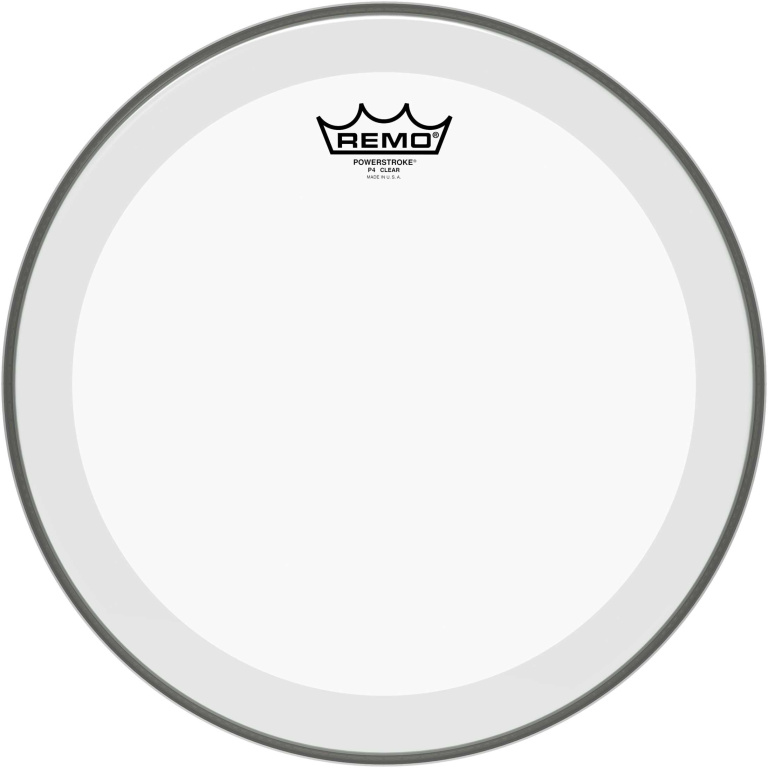 Peau Powerstroke 4 transparente 14" avec double pli pour Tom