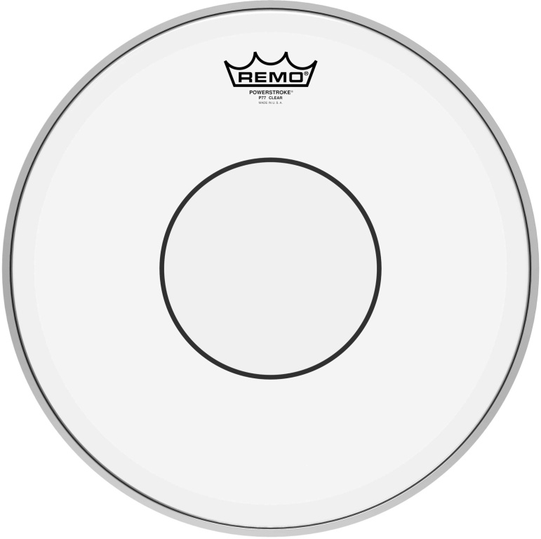 Peau Powerstroke 77 transparente de 14" pour caisse claire / tom de parade, double pli