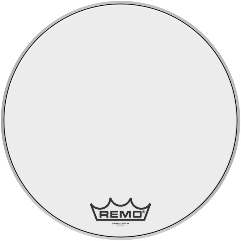Peau Powermax Ultra White 22" pour grosse caisse de parade