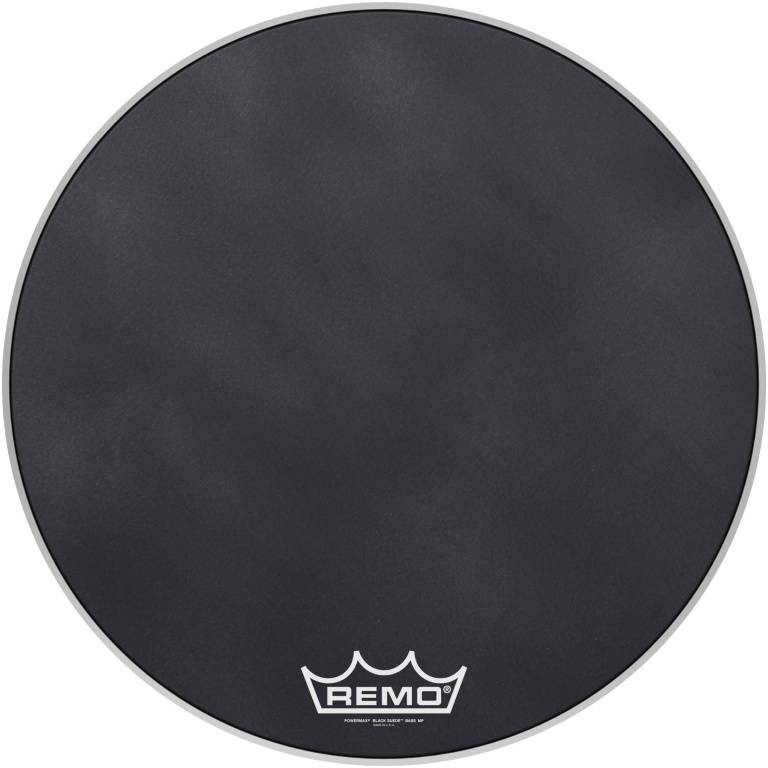 Peau Powermax Black Suede 26" pour Grosse Caisse de parade